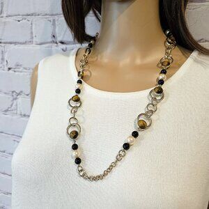 NECKLACE - Banana Republic - Classic necklace with faux pearls and large beads